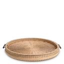 Natural Rattan Round Tray Vimini