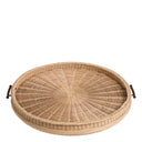 Natural Rattan Round Tray Vimini