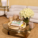 Natural Rattan Round Tray Vimini