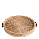 Natural Rattan Round Tray Vimini
