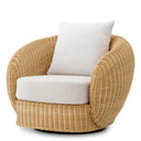 Curved Natural Rattan Chair Rafael