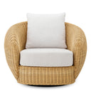 Curved Natural Rattan Chair Rafael