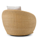 Curved Natural Rattan Chair Rafael