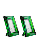 Green Crystal Picture Frames (2) Obliquity