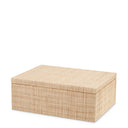 Handwoven Natural Raffia Box Cadiz