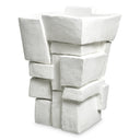 White Fiberglass Planter Santanter