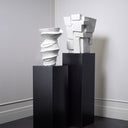White Fiberglass Planter Santanter