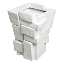 White Fiberglass Planter Santanter