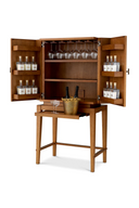Oak 2-Door Bar Cabinet Borchard