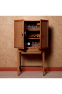 Oak 2-Door Bar Cabinet Borchard