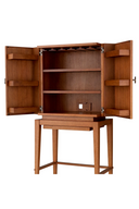 Oak 2-Door Bar Cabinet Borchard