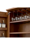 Oak 2-Door Bar Cabinet Borchard
