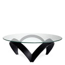 Round Glass Coffee Table Soquel