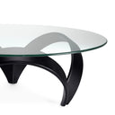 Round Glass Coffee Table Soquel