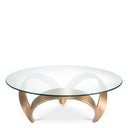 Round Glass Coffee Table Soquel