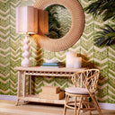 Round Handwoven Rattan Mirror Idora