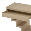 Oak Geometrical Console Table Rialto
