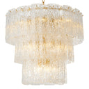 Glass Layered Chandelier Almeria
