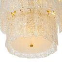 Glass Layered Chandelier Almeria