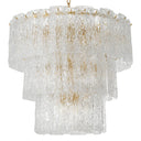 Glass Layered Chandelier Almeria