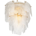 Clear Textured Glass Chandelier Asinara
