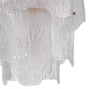 Clear Textured Glass Chandelier Asinara