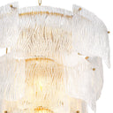 Clear Textured Glass Chandelier Asinara