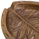 Leaf-Patterned Metal Bowl Rosselli