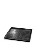 Croco Leather Trays (2) Scaleo
