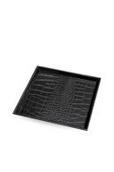 Croco Leather Trays (2) Scaleo