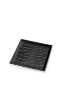 Croco Leather Trays (2) Scaleo