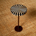 Striped Top Side Table Albany