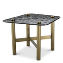 Black Glass Side Table Cortes