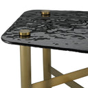 Black Glass Side Table Cortes