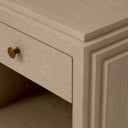 Oak Wooden Nightstand ArtDeco