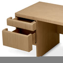 Natural Oak Veneer Desk Colston