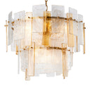 Textured Glass Chandelier Cassiano