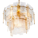 Textured Glass Chandelier Cassiano