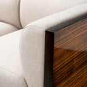 Eucalyptus Veneer Upholstered Sofa Sebastian