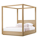 Oak Canopy King Bed Tribeca