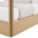 Oak Canopy King Bed Tribeca