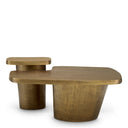 Vintage Brass Coffee Table Set (2) Pierro