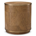 Caramel Oak Side Table Velutto