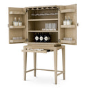 Oak 2-Door Bar Cabinet Borchard