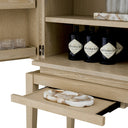 Oak 2-Door Bar Cabinet Borchard
