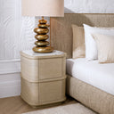 2-Drawer Oak Nightstand S Cabana