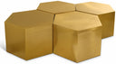 Hexagon Iron 4pc. Modular Coffee Table - Gold