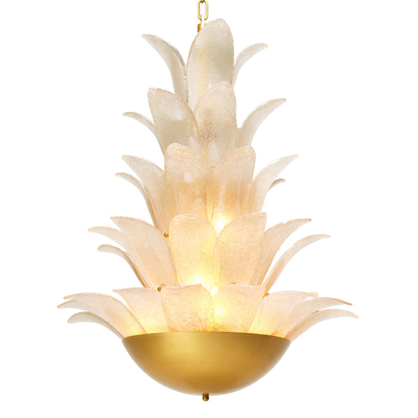 Gold Textural Chandelier Melrose