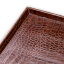 Croco Leather Trays (2) Scaleo