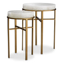 Crystal Round Side Tables (2) Hoxton